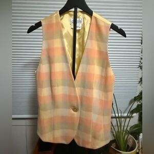 Colorful Plaid Vest